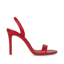 Sandalia Alisson Couro Vermelho