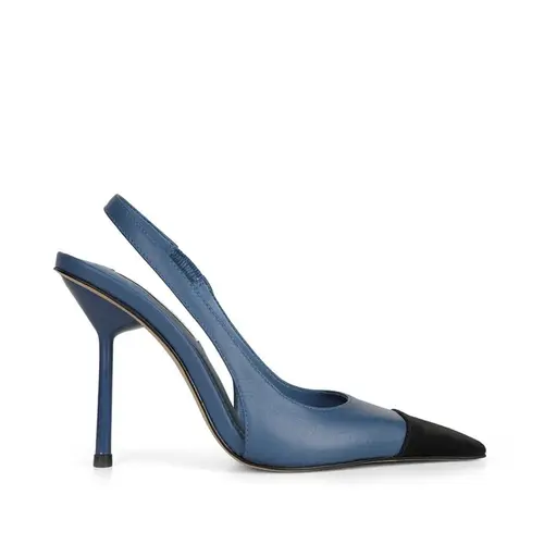 Scarpin Cindy Couro Azul