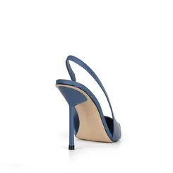 Scarpin Cindy Couro Azul