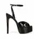 Sandalia Plataforma Dolce Couro Preto
