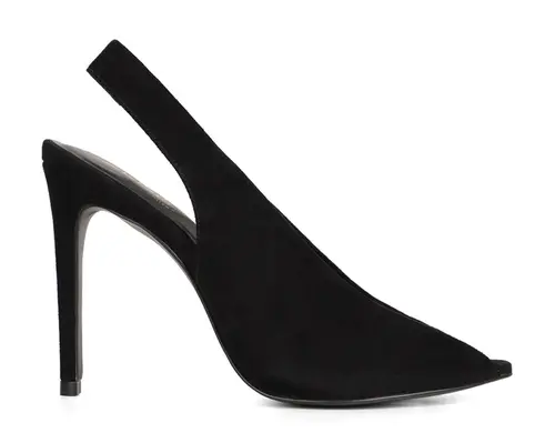 Peep Toe Alessia Couro Preto