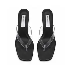 Mule Tayla Vinil Preto