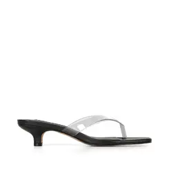 Mule Tayla Vinil Preto