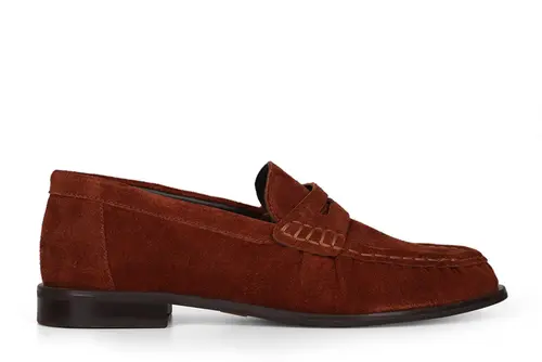Mocassim Martina Couro Conhaque