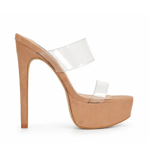 Mule Plataforma Kaila Nude Vinil