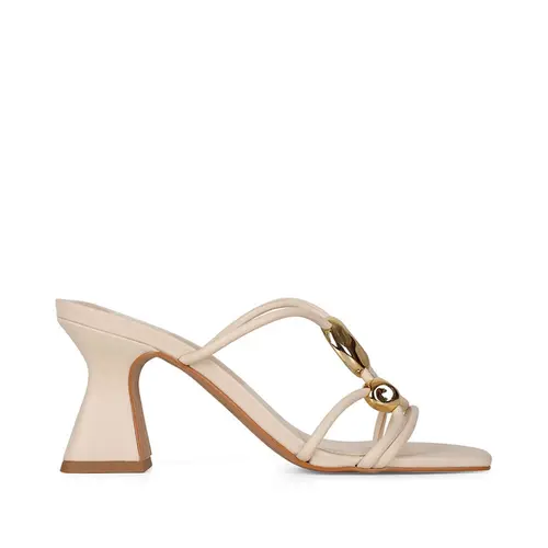 Sandália Fany Couro Off White