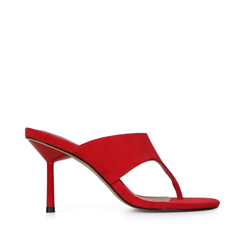 Sandália Tammy Couro Vermelho