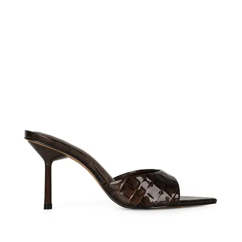 Mule Judy Croco Marrom