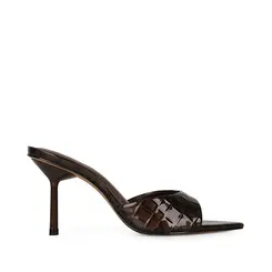 Mule Judy Croco Marrom