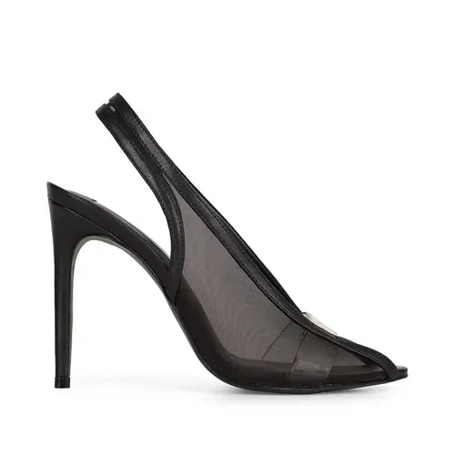 Scarpin Alessia Tela Preto