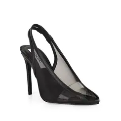 Scarpin Alessia Tela Preto