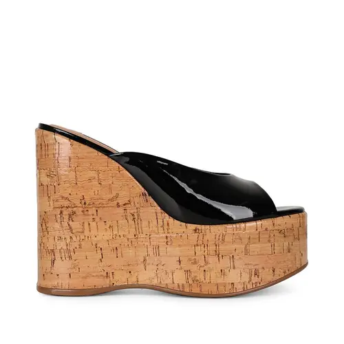 Plataforma Beatriz Couro Preto
