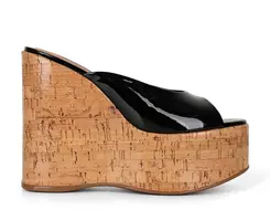 Plataforma Beatriz Couro Preto