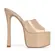 Sandalia Plataforma Debbie Perolizado Creme