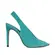 Peep Toe Alessia Couro Turquesa