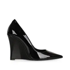 Scarpin Anabela Raya Verniz Preto