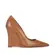 Scarpin Anabela Raya Couro Amendoa