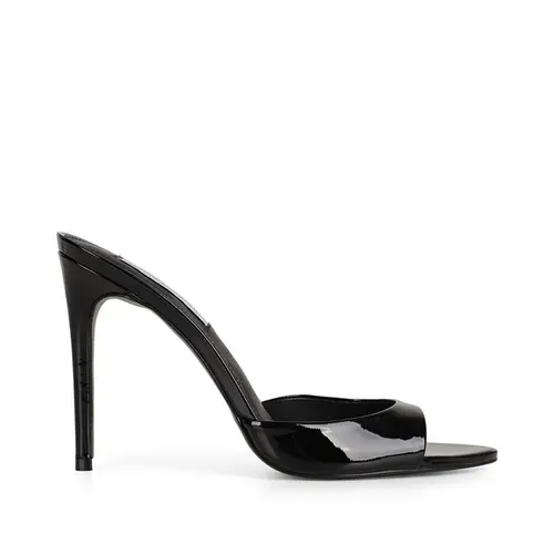 Mule Lunara Verniz Preto