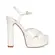 Sandalia Plataforma Muse Couro Branco