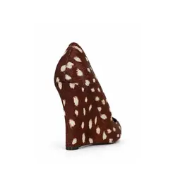 Scarpin Anabela Raya Animal Print