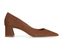 Scarpin Vesper Couro Marrom