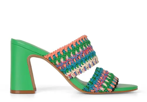 Sandalia Alice Rafia Verde