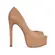 Peep Toe Bailey Couro Nude
