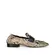 Mocassim Freya Couro Snake Bege Preto