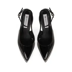 Sapato Plataforma Elle Couro Preto