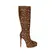 Bota Natasha Couro Leopardo