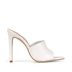 Mule Yasmin Couro Branco