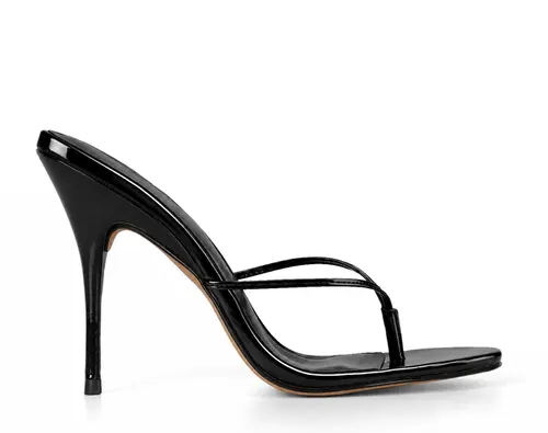 Mule Vivi Couro Preto