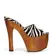 Sandalia Plataforma Joana Couro Zebra