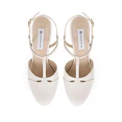 Plataforma Maite Couro Branco