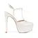 Plataforma Maite Couro Branco