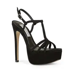 Sandalia Plataforma Lorraine Couro Preto