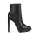 Bota Plataforma Velina Couro Preto