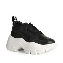 Tenis Stacy Couro Preto