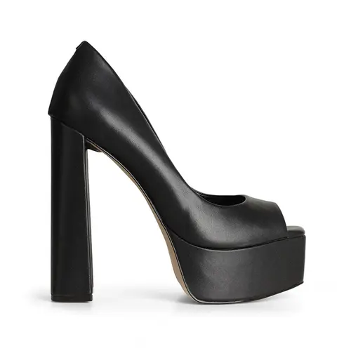 Plataforma Parker Couro Preto